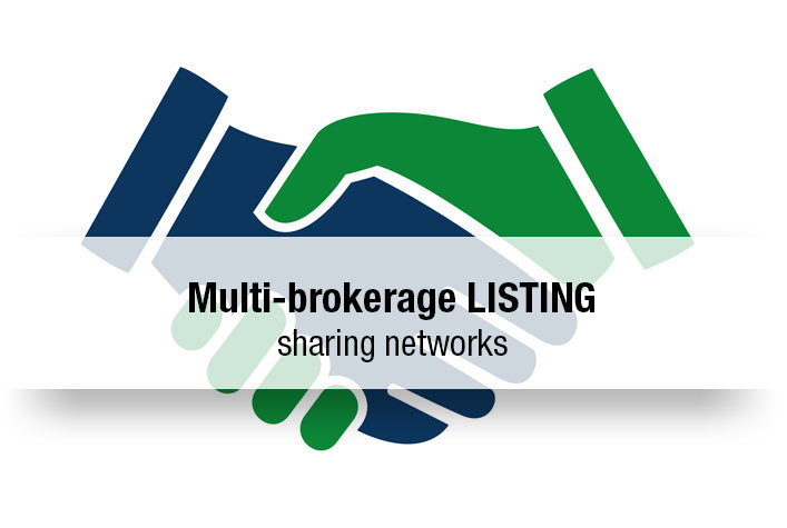 Multi-brokerage LISTING sharing networks