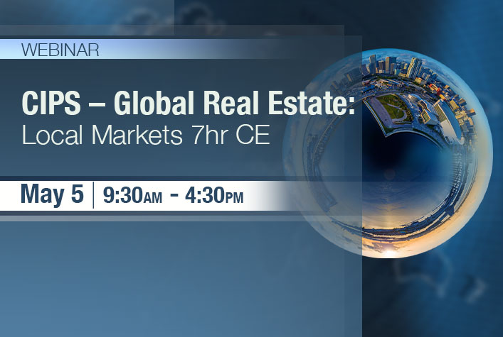 Webinar - CIPS - Global Real Estate - Local Markets