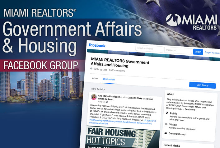 MIAMI REALTORS Government Affairs and Housing Facebook Group