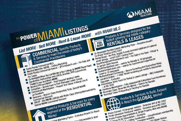 The POWER of MIAMI Listings - Florida Realtors AD 050121