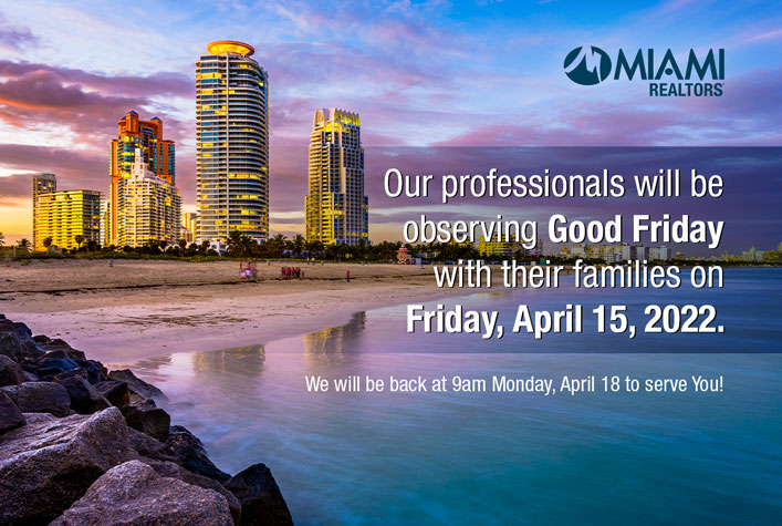 Our professionals will be observing Good Friday with their families on Friday, April 15, 2022. We will be back at 9AM Monday, April 18 to serve you!