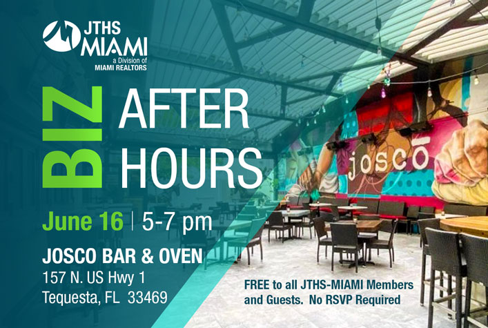 JTHS Biz After Hours – Josco Bar & Oven - Tequesta, FL - June 16