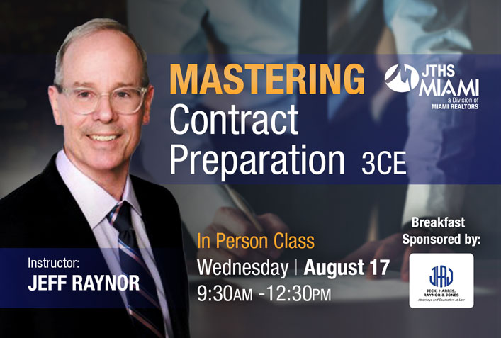 Mastering Contract Preparation – 3 CE – In Person @ Jupiter