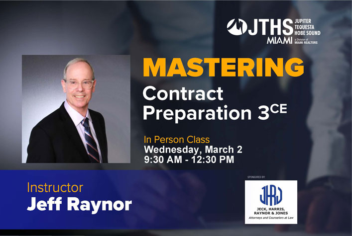 Mastering Contract Preparation – 3 CE – in person @ Jupiter