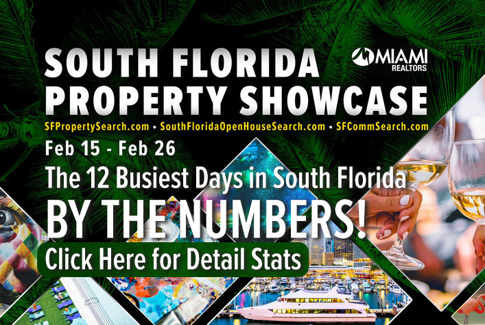 South Florida Property Showcase By the Numbers - 12 Busiest Days in South Florida!