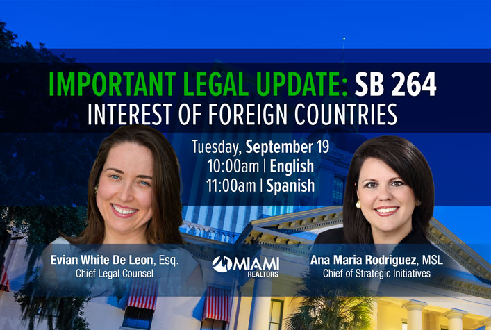 ZOOM: Legal Update: SB 264 - Tuesday, September 19