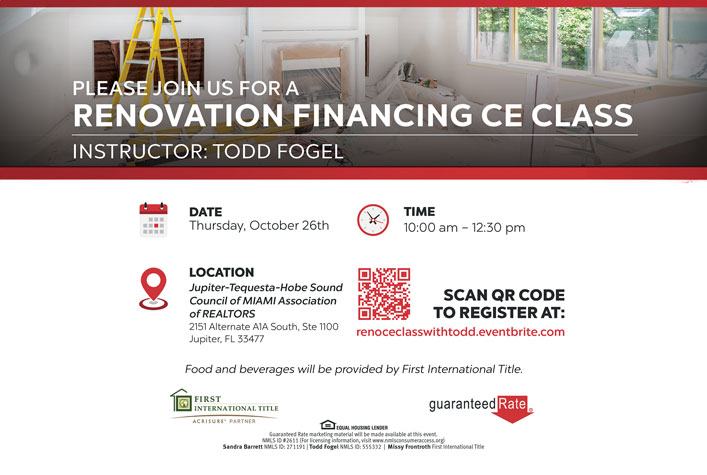Renovation Financing CE Class