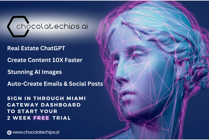 chocolatechips.ai real estate chatgpt, create content 10x faster, stunning AI images, auto-create emails and social posts