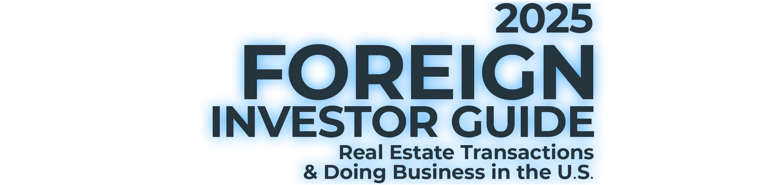 2025 Foreign Investors Guide. Real Estate Transactions & Doing Business in the U.S.