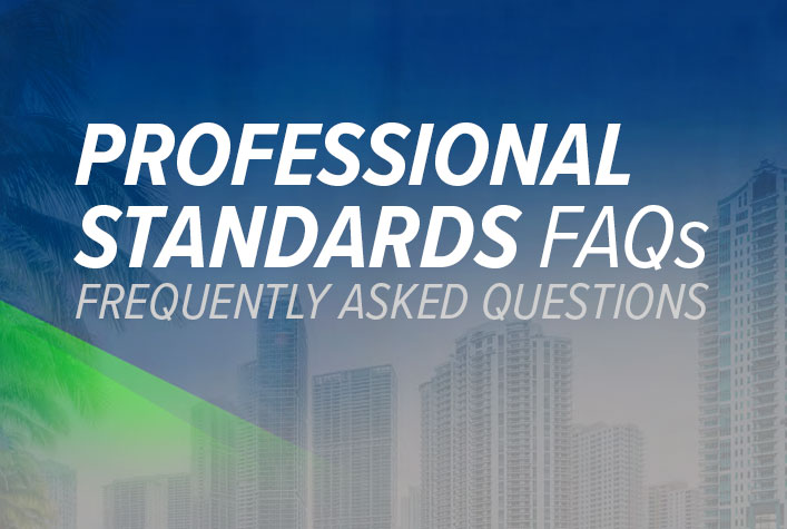 Professional Standards FAQs