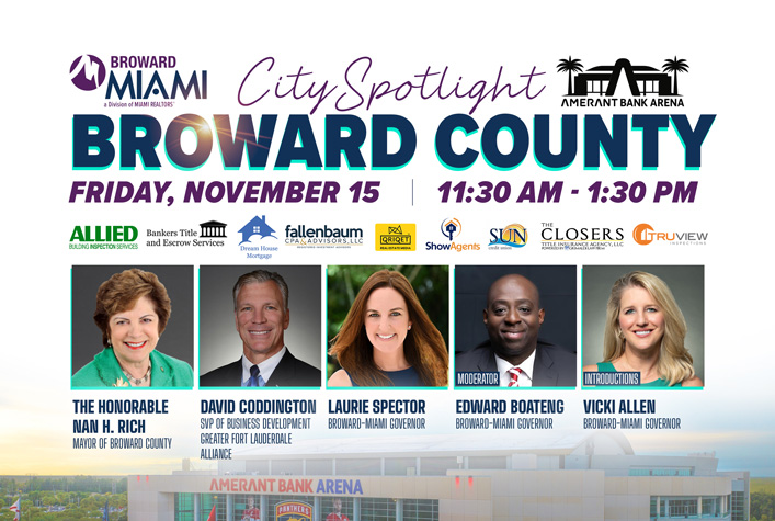 City Spotlight – Broward County - Friday, November 15, 2024 - 11:30 AM to 1:30 PM)