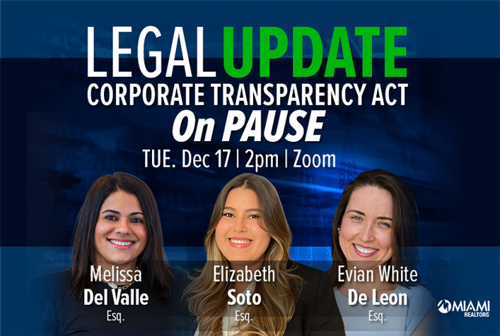 Legal Update - Corporate Transparency Act On PAUSE