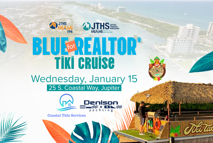 Blue for REALTOR Tiki Cruise