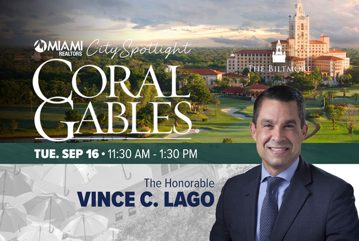 City Spotlight Coral Gables - Tuesday, September 16 - Vince C. Lago - Biltmore Hotel