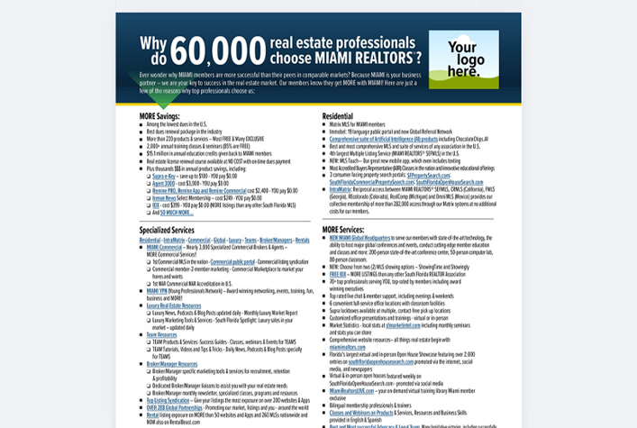 Why MIAMI cobrandable flyer Canva Template