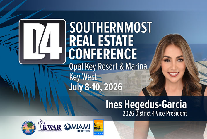 District 4 Conference July 8 – 10 at the Opal Key Resort & Marina, Key West