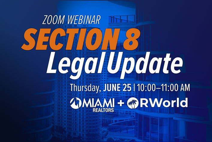Legal Updates: Section 8 Update Thursday, June 25, 2026 | 10:00 AM - 11:00 AM Zoom Webinar