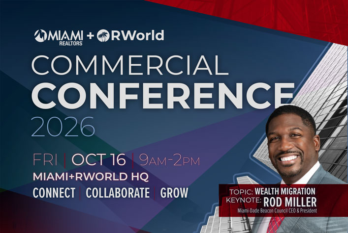 Commercial Conference - FRI, OCT 16, 9-2pm, MIAMI+RWORLD HQ