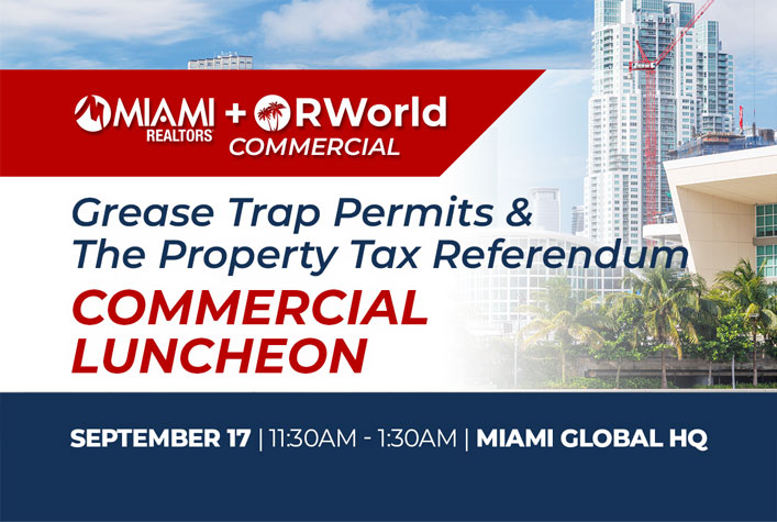 Grease Trap Permits & The Property Tax Referendum COMMERCIAL LUNCHEON - September 17