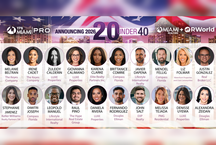 MIAMI REALTORS® + RWorld 20 Under 40 Awards Recognizes Young Realtors Making a Difference
